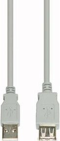 e+p USB 2.0 Kabel AA in Weiß, Länge: 3 m - Bild 1