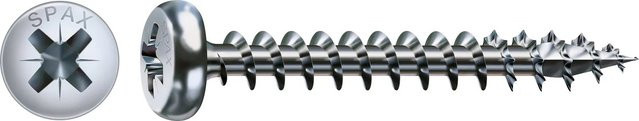 Spax Universalschraube mit T-Star Plus-Antrieb aus verzinktem Stahl, Farbe Silber, Durchmesser: 4,5 mm, Länge: 20 mm, 90 Stück - Bild 1