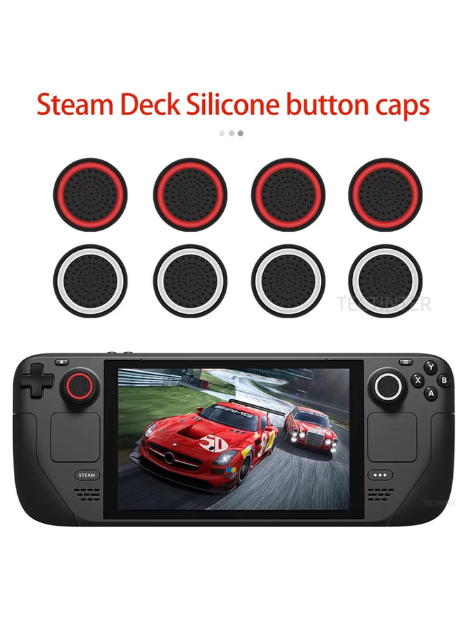 4 Stück Silikon Analogstick-Abdeckungen in Blau und Multicolour für PS5, PS4, PS3, Nintendo Switch sowie Xbox One, Xbox Series X/S und Xbox 360 Controller - Bild 6