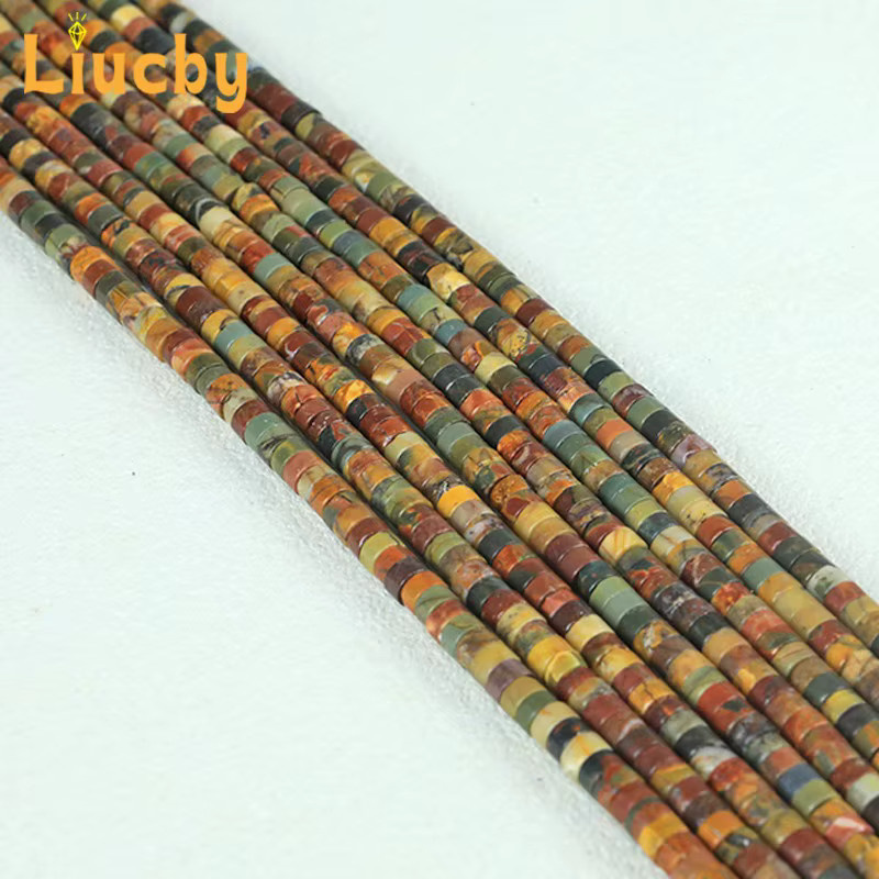 Liucby Schmuckset, rote Kiefernperlen, 15 Zoll, Unisex - Bild 3