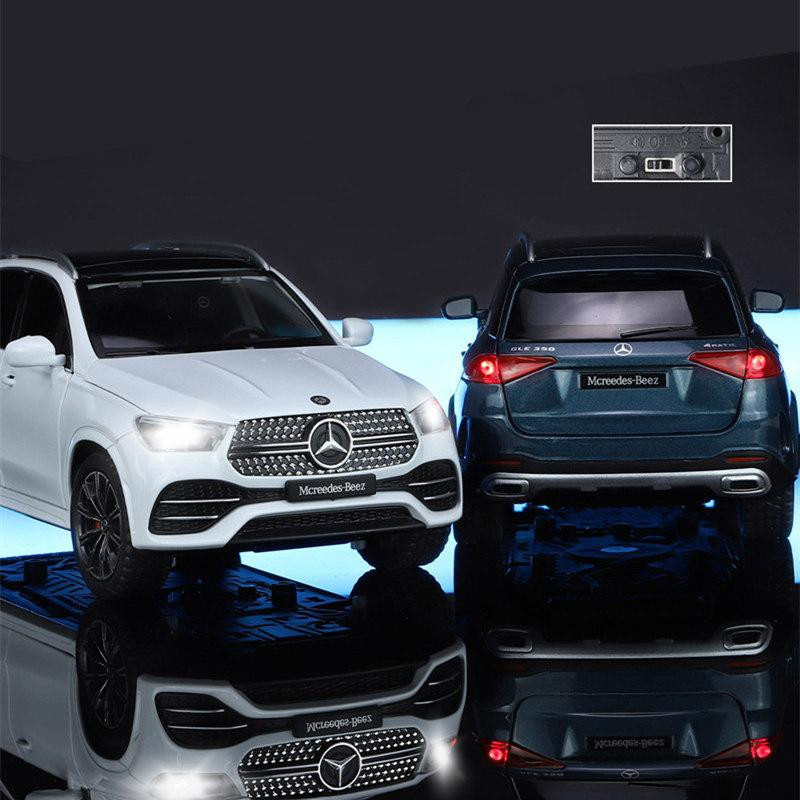 Bai Fen Bai dolls and toys GLE 350 300 450 Auto Modell, 1:24, Metall, schwarz, mit Licht und Sound, ab 18 Jahre - Bild 1