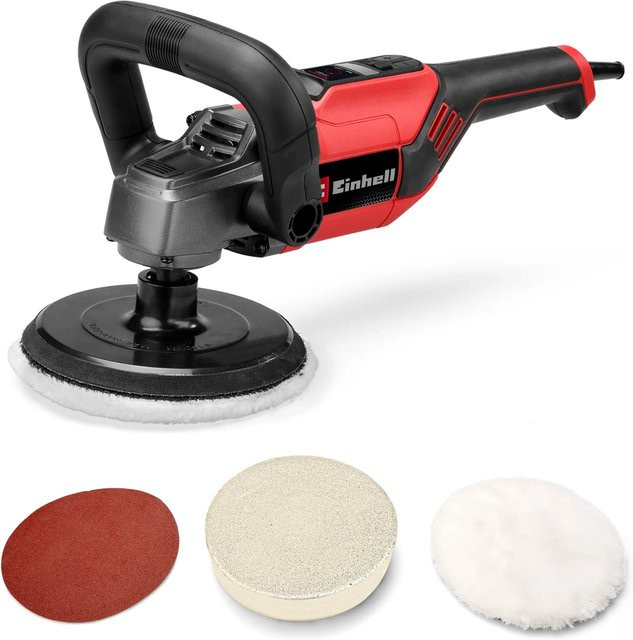 Einhell Poliermaschine und Schleifmaschine CC-PO 1100/150 CE in Rot, 1100W, 230V - Bild 1