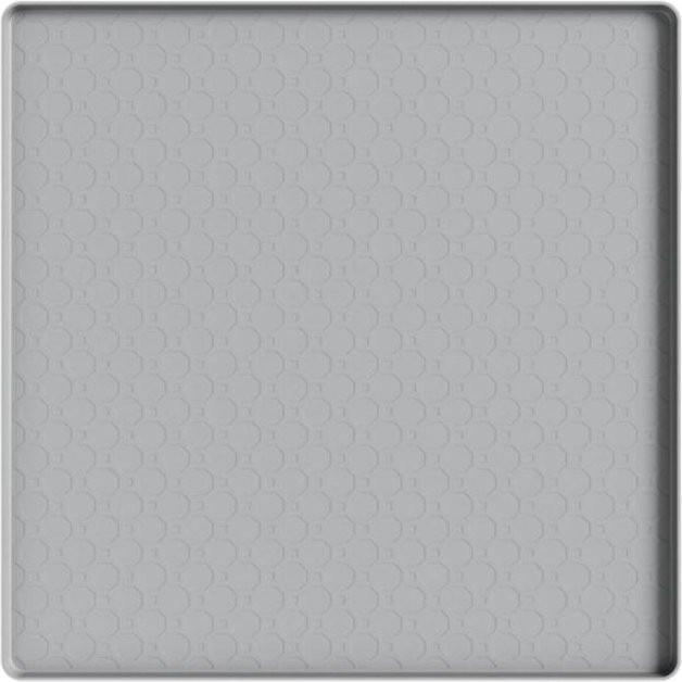 Vainlla Souffle Kühlschrank Silikonmatte Rutschfeste Tropfschale mit erhöhtem Rand, Grau, B/T: 50 x 50 cm - Bild 1