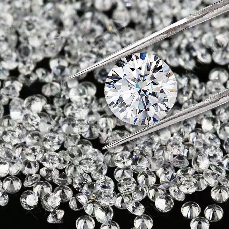 AierCrystal Zirkonia, Weiß, Rund, Unisex - Bild 3