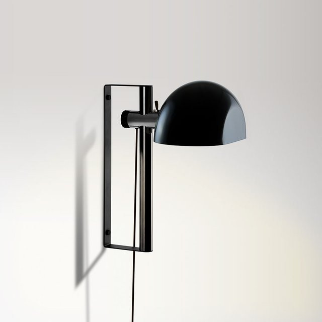 Marset Lauro A Wandleuchte aus Metall in Dunkelbraun und Schwarz, höhenverstellbar und modern - Bild 1