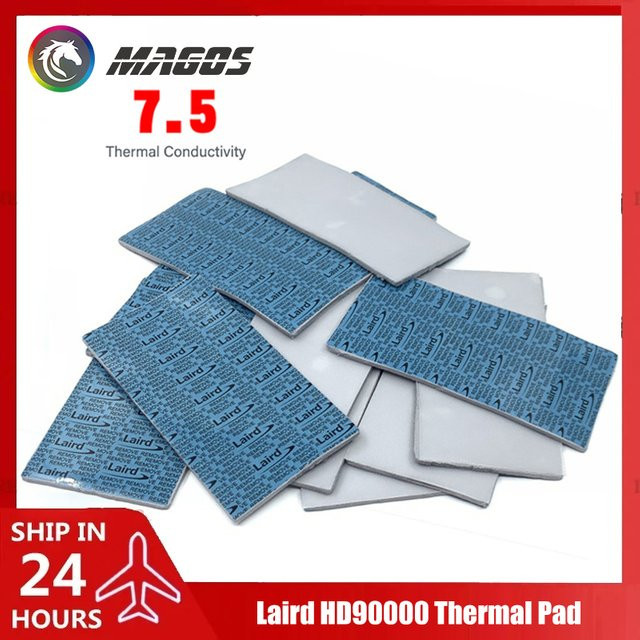 Laird Tflex HD90000 Wärmeleitende Silikonpads mit 7,5W/m.k zur Kühlung von M.2 SSD und GPU Speicher - Bild 1