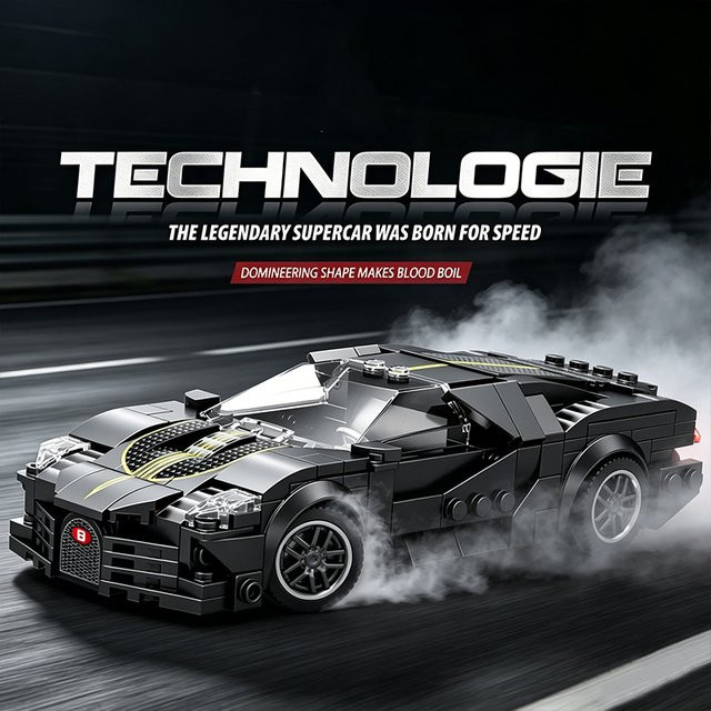 GSF Sportwagen-Technologie-Modell, Bausteine, Fahrzeuge - Bild 1