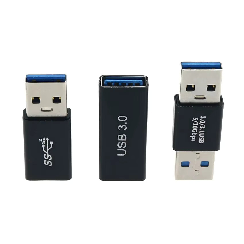 USB 3.0 Stecker auf Stecker Adapter in Schwarz für PC und Laptop mit 5 Gbit/s Übertragungsrate - Bild 2