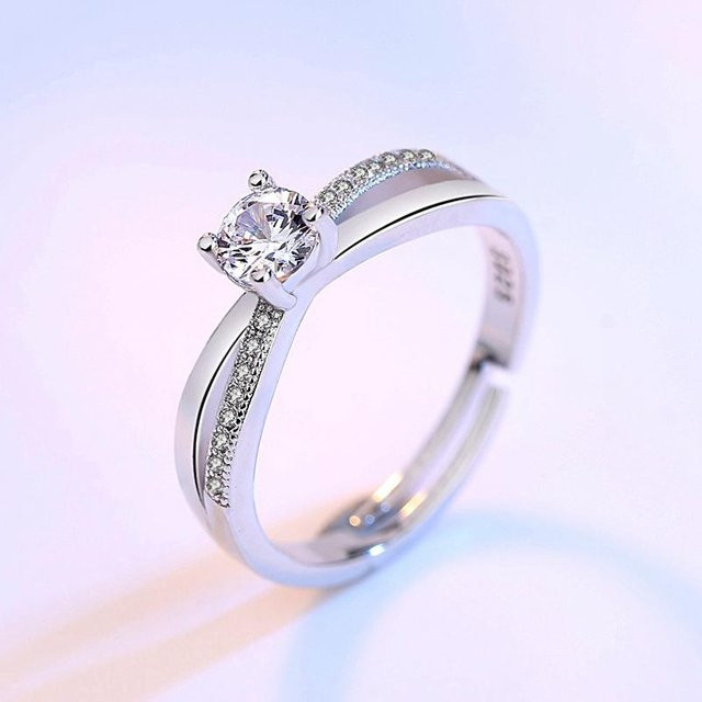 Wucifang Jewelry Ring, 925 Silber, Zirkonia, Damen - Bild 1