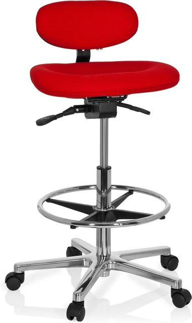 hjh OFFICE Counterstuhl WORK MF ohne Armlehnen aus Stoff - Bild 1