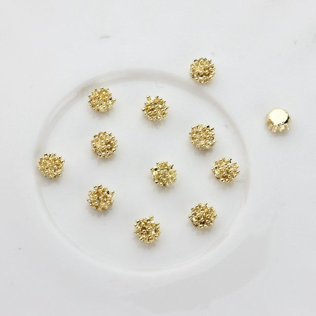 MIZUKAGAMI Ohrring Teile, Blumenform, Zinklegierung, 6x6mm, Unisex - Bild 1