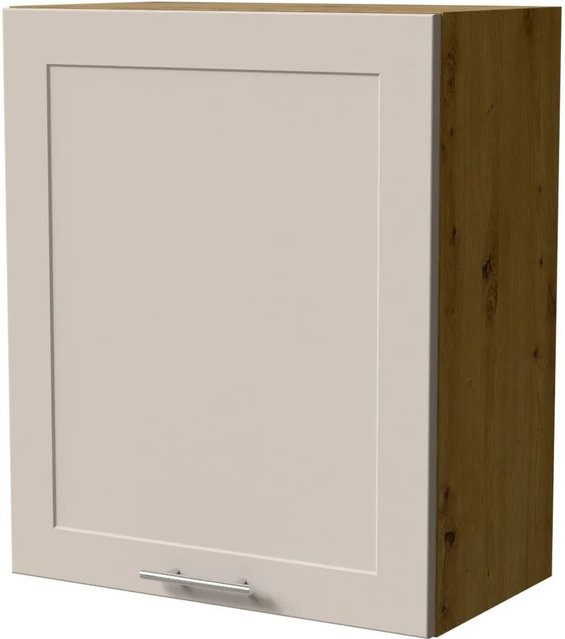Feldmann-Wohnen Hängeschrank Oslo W2 Eiche Artisan und Kaschmir Matt mit Soft-Close-Türen, B/T/H: 60 x 32,5 x 72 cm - Bild 1