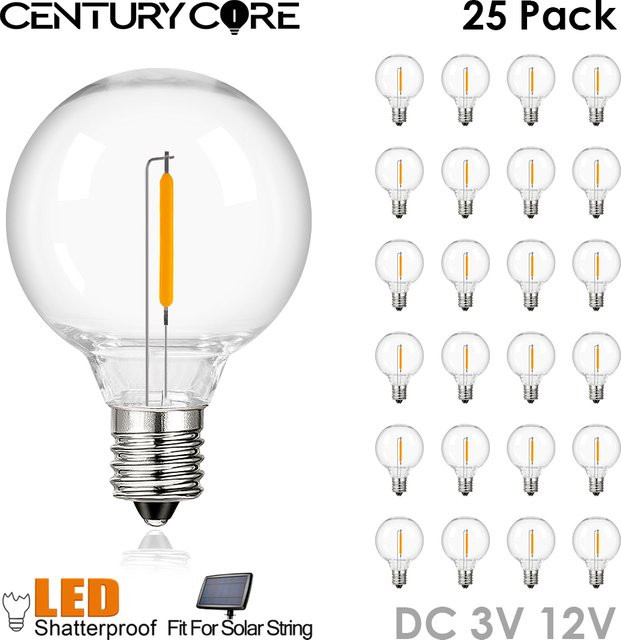 Grensk G40 LED Filament Glühbirne Vintage Transparent Warmweiß 1W - Bild 1