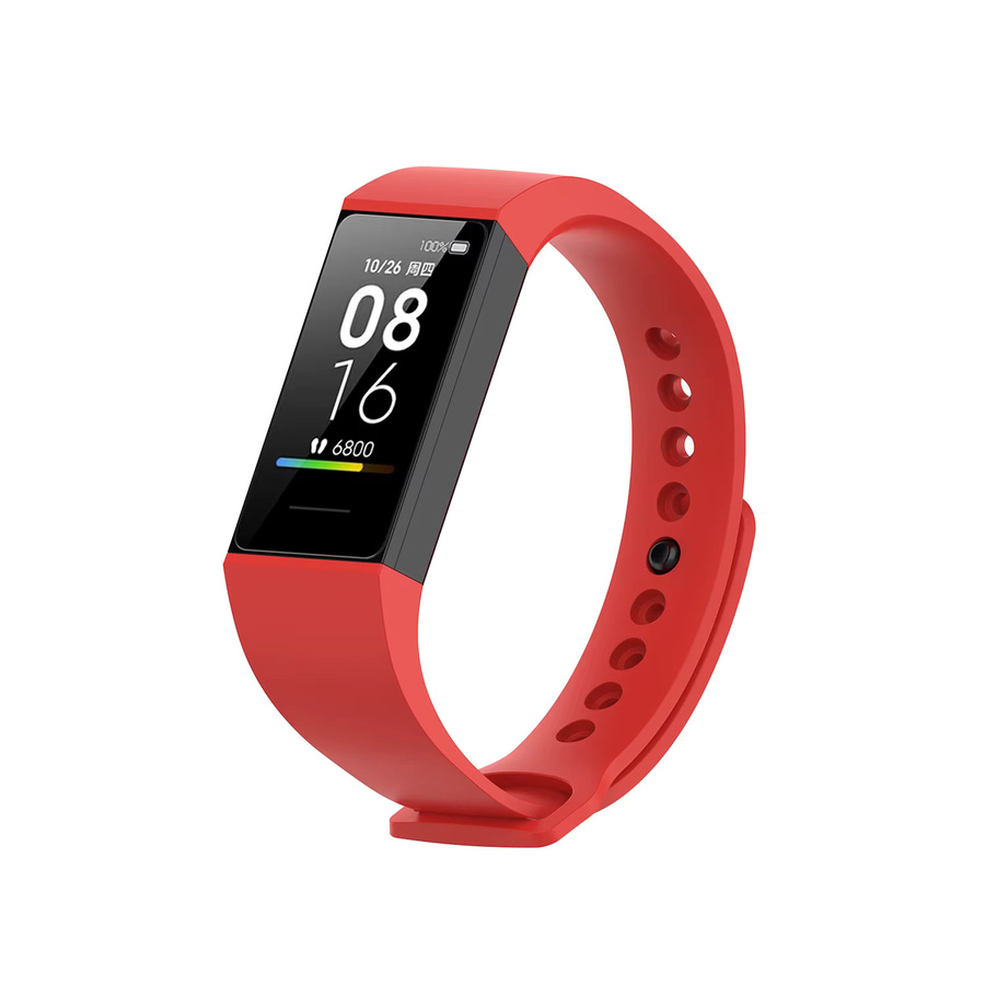 TAMISTER Silikon Ersatzarmband für Xiaomi Mi Band 4C und Redmi Band, Schwarz, Unisex - Bild 2