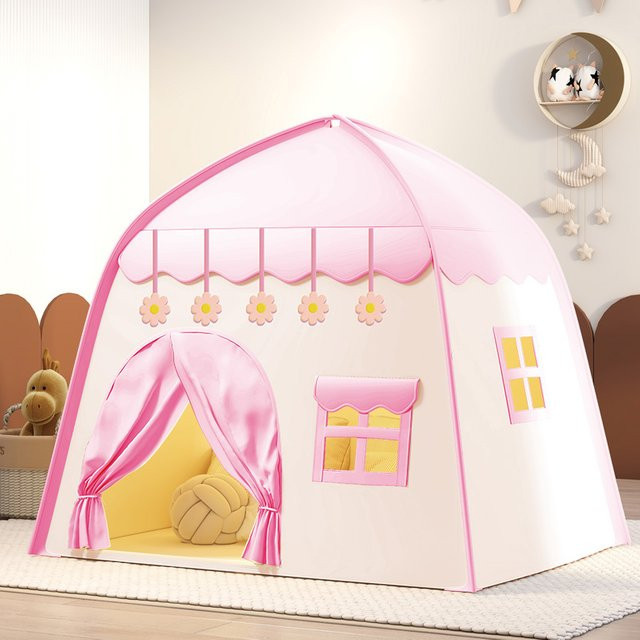 RonHam Spielzelt, Rosa Spielhaus mit Blumendesign, Prinzessin, Mädchen - Bild 1
