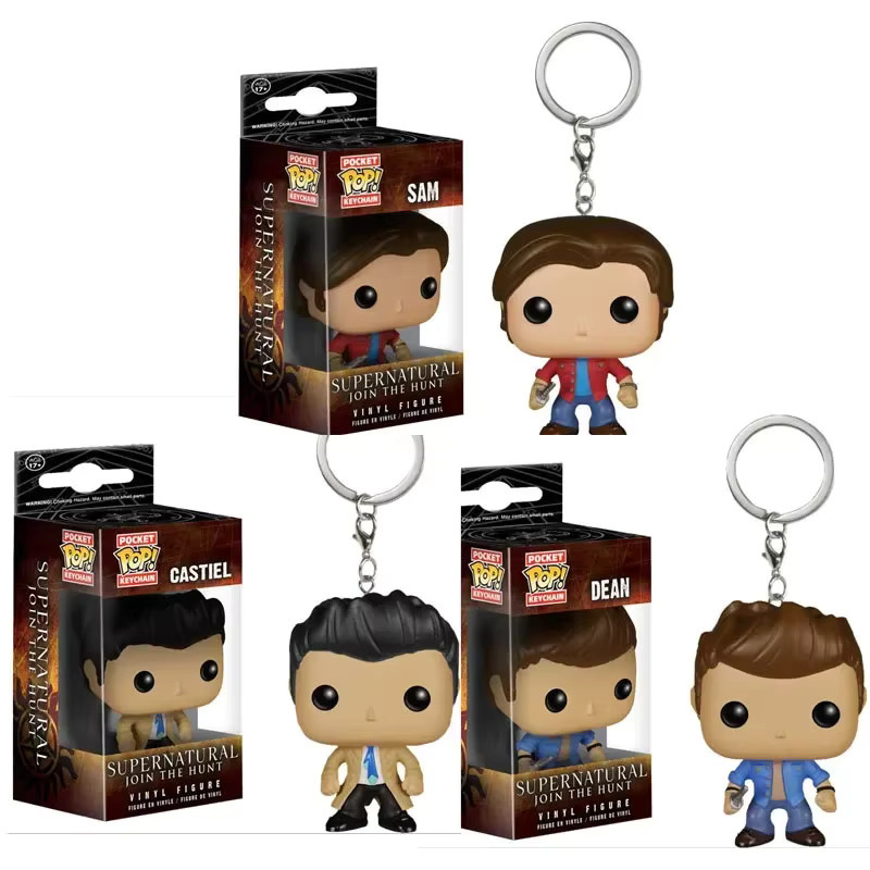Funko Supernatural Castiel mit Wing Sam Schlüsselanhänger, ab 14 Jahren - Bild 1