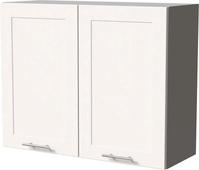 Feldmann-Wohnen Hängeschrank Oslo Küchenschrank Grau Weiß Matt B/T/H: 90 x 32,5 x 72 cm - Bild 1