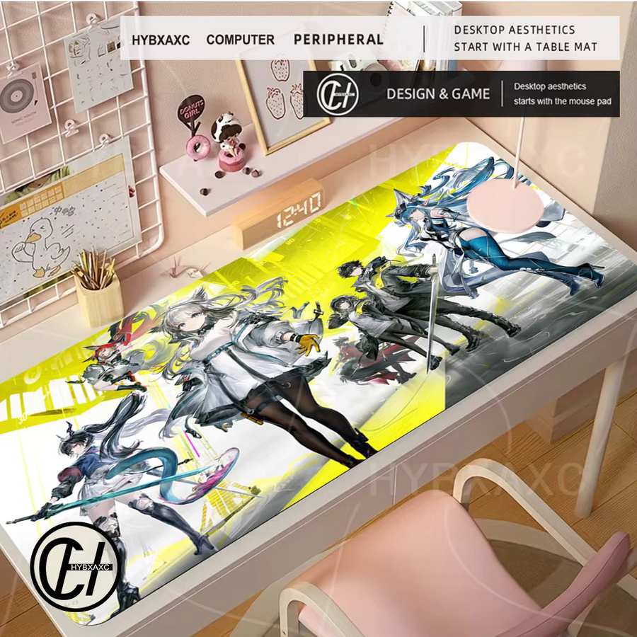 HYBXAXC HD Arknights Endfield Gaming-Mauspad, rutschfestes Gummi-Mauspad in Multicolour für PC und Büro - Bild 3