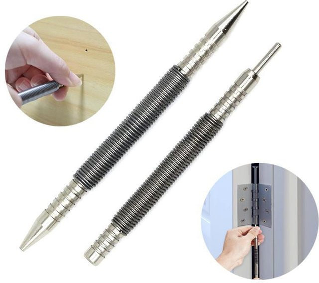DAZZLEEX Doppelkopf-Federnagelwerkzeug 3500 PSI Scharnierstift-Nagelentferner in Silber - Bild 1