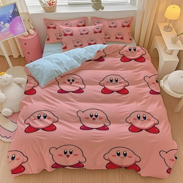 Flylo Bettwäsche Set mit Sternen in Rosa, bestehend aus 1x Bettbezug und 1x Kissenbezug, B/H: 135 x 100 cm - Bild 1
