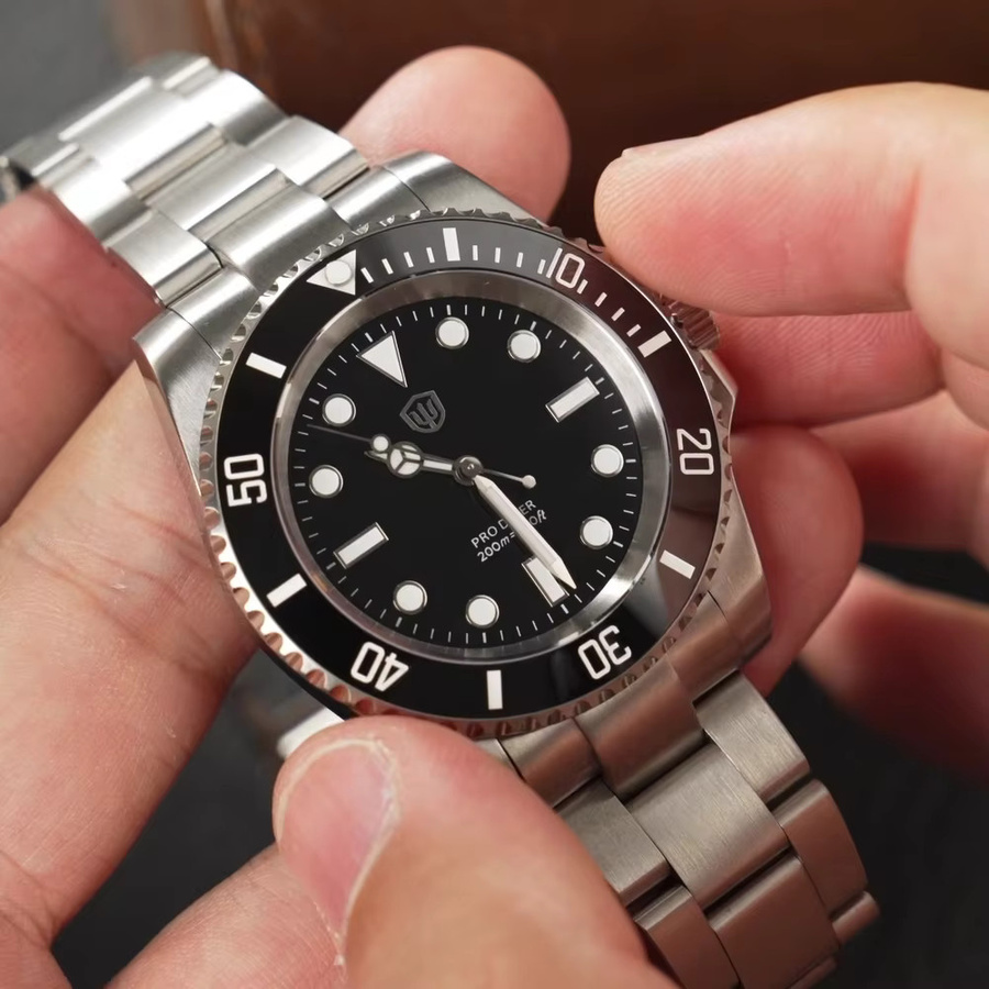 Watchdives Armbanduhr, Quarz, Edelstahl, Saphirglas, 20 ATM, Herren - Bild 4