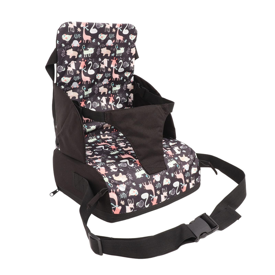 Neoglint Faltbare Kinderstuhl Sitzerhöhung mit Giraffen-Design in Multicolour - Bild 3