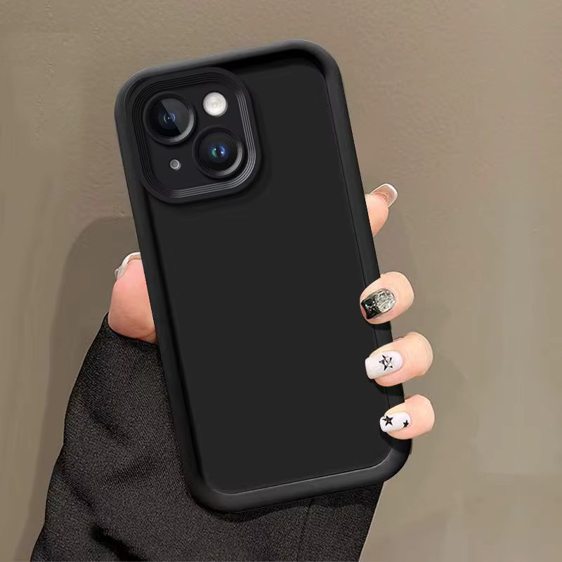 Stoßfeste Handyhülle mit matter Rückseite für Apple iPhone 14 Plus, 15 Pro, 16 Pro und 15 Plus in Braun - Bild 2