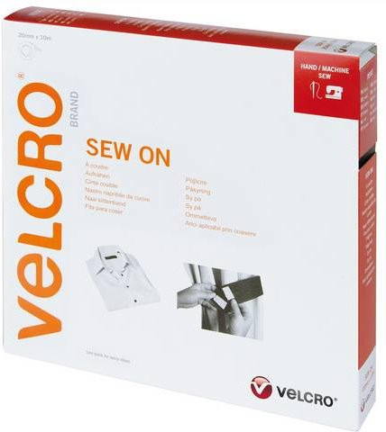 VELCRO Klettband zum Aufnähen mit Haken und Flausch in Beige, Breite: 2 cm, Länge: 10 m - Bild 1