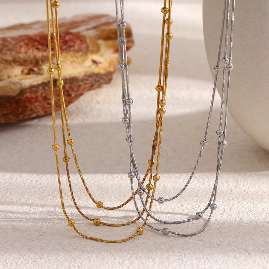 MamacitaSlay Halskette, Edelstahl, Gold, Perle, Damen - Bild 3