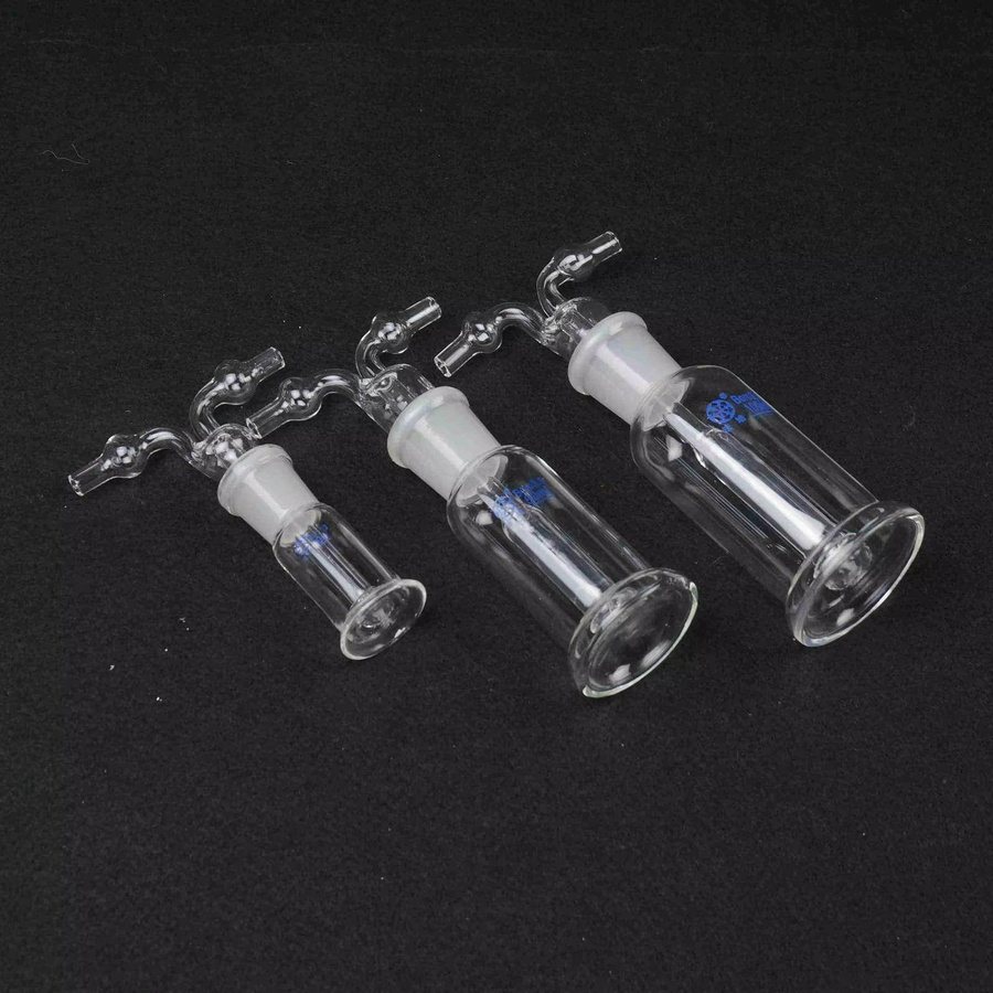 Monteggia Gas-Waschflasche aus Glas, transparent, 250 ml und 500 ml für Labor und Chemie - Bild 2