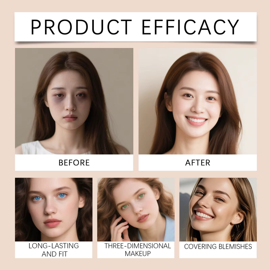 eelhoe BB Cream, Getönte Feuchtigkeitscreme mit Hyaluronsäure, LSF 30, Natural Color, Glänzend - Bild 2