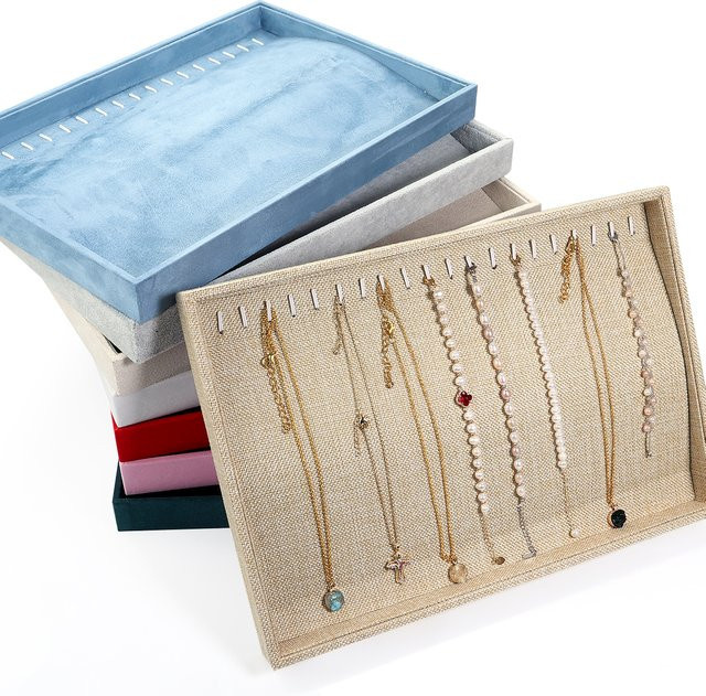Filluck Schmuck-Display-Tablett für Halsketten und Armbänder in Schwarz - Bild 1
