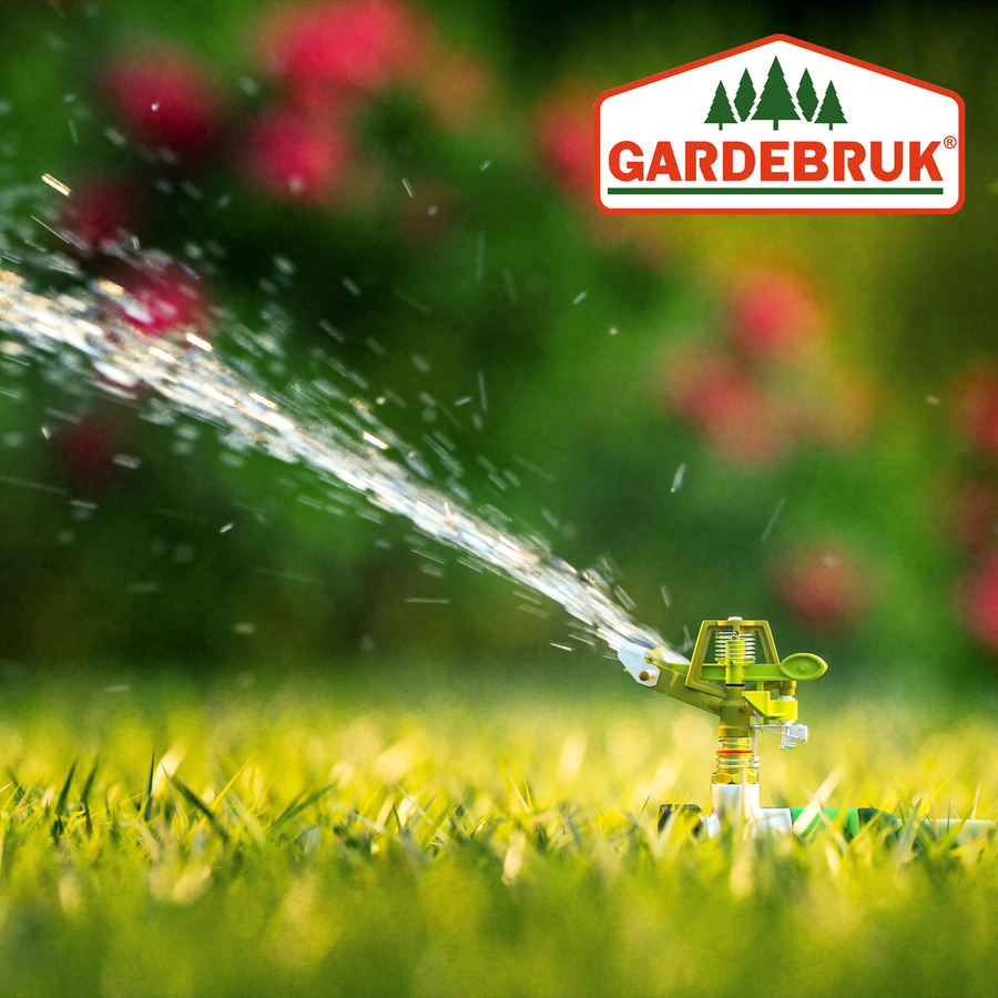 Gardebruk Impulsregner Rasensprenger mit 360 Grad Sprühaufsatz und Erdspieß, Mehrfarbig, B/T/H: 29 x 11 x 6 cm - Bild 2
