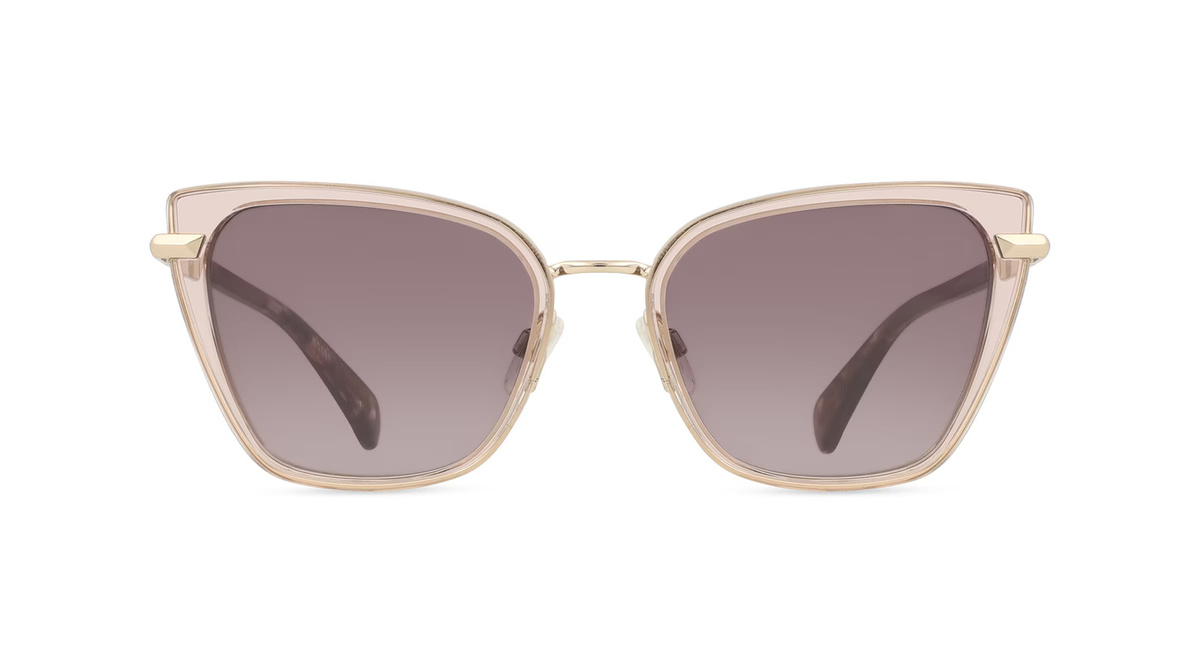 Rag & Bone RNB1057/G/S Sonnenbrille Butterfly, Vollrand, Metall, beige, Damen - Bild 1