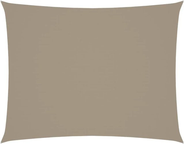 Furnicato Sonnensegel aus PU-beschichtetem Oxford-Gewebe, rechteckig, Taupe, Breite: 5 m, Tiefe: 4 m - Bild 1