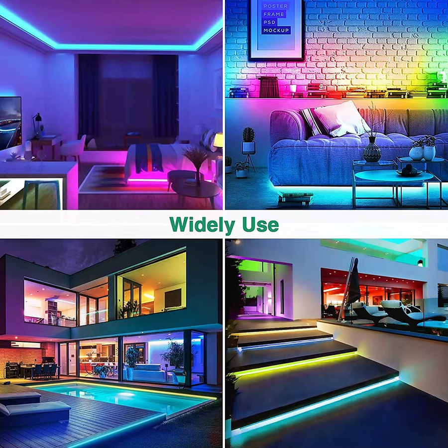 Asign RGB LED Neonstreifen Wasserdichtes Flexibles Lichtband mit Bluetooth, Tuya Smart WiFi und IR-Fernbedienung, Multicolour, 220V - Bild 5