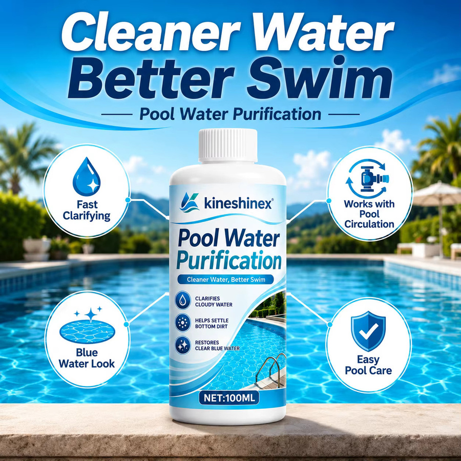 Poolwasser-Klärer zur Wasserklärung für kristallklares Poolwasser, 100 ml - Bild 5