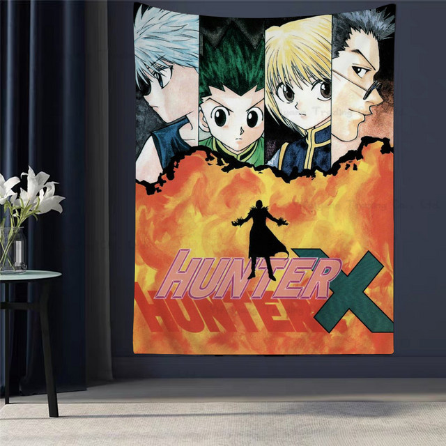 Hunter X Hunter Anime Wandteppich Japanischer Wandbehang als Kunstdruck zur Heimdekoration - Bild 1