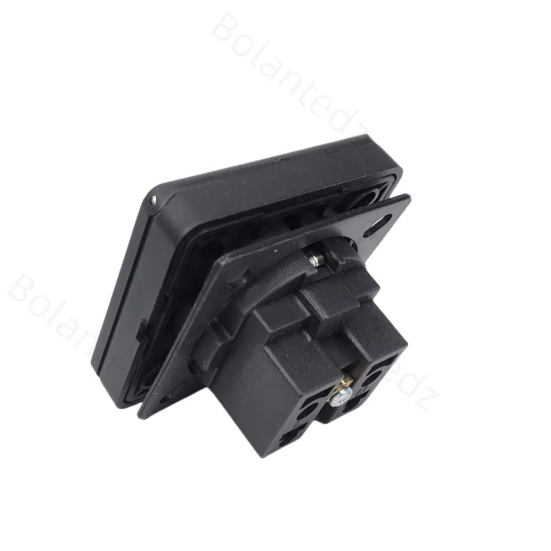 Bolantedz Wasserdichte Industriesteckdose mit verdecktem Stecker für AC-Stromanschlüsse in Schwarz oder Weiß - Bild 2
