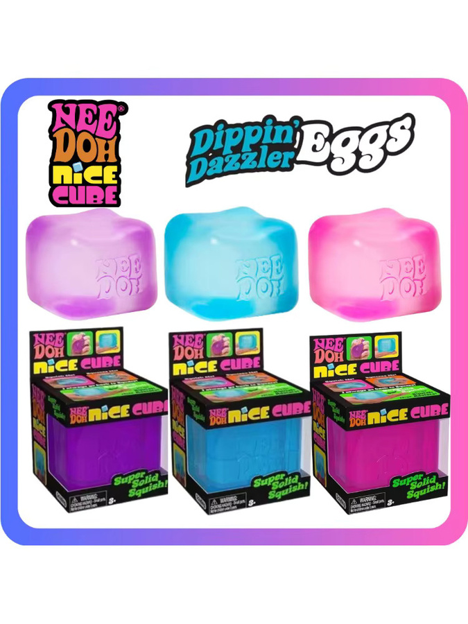 Needoh Nice Cube, Sensorischer Stressabbau-Würfel, Fidget-Tool - Bild 5