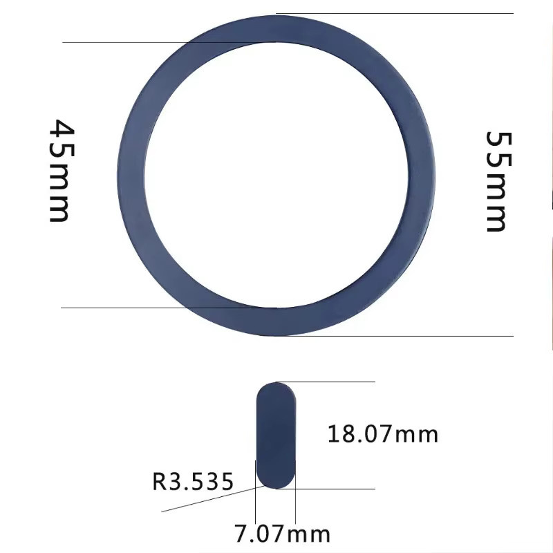 WSSHE MagSafe Magnet Platte Ring Gold – Universeller Metall Aufkleber für kabelloses Laden und magnetische Autohalterungen - Bild 1