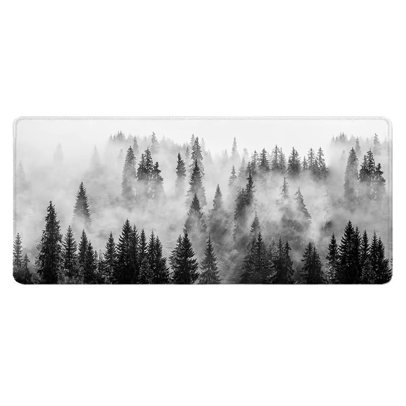 TWTOWO Gaming Mauspad Grauer Wald XXL aus Naturkautschuk - Bild 4
