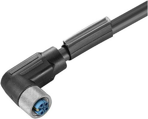 Weidmüller Sensor-Aktor-Steckverbinder M12 Buchse, konfektioniert, Schwarz, Polzahl 4+PE, Kabellänge: 3,00 m - Bild 1