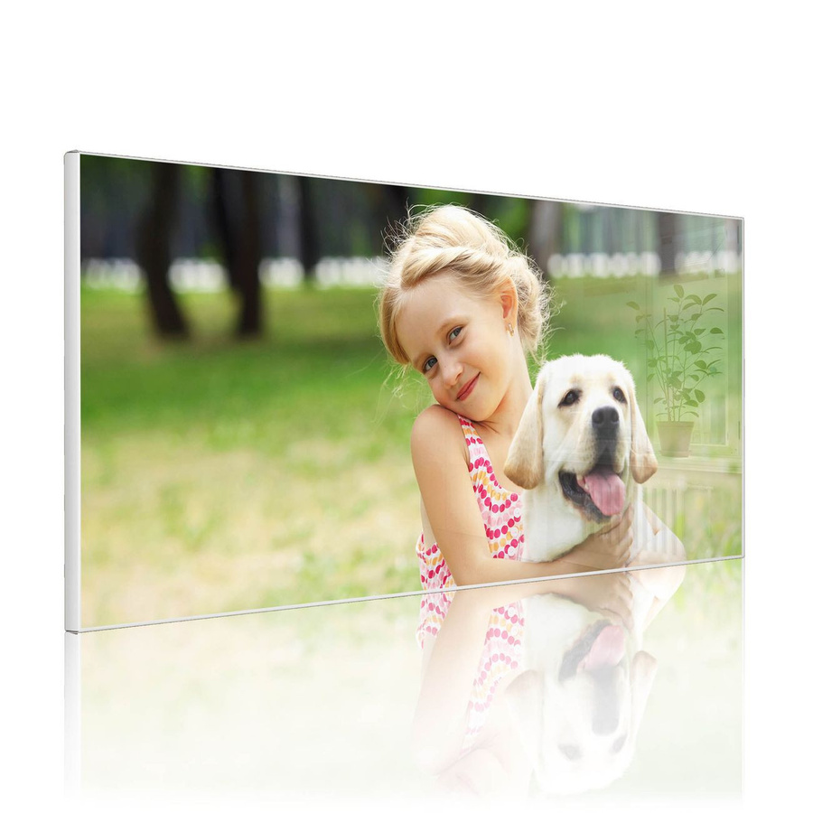 banjado Metall Magnettafel in Weiß im Querformat mit Motiv, B/H: 78 x 37 cm - Bild 1