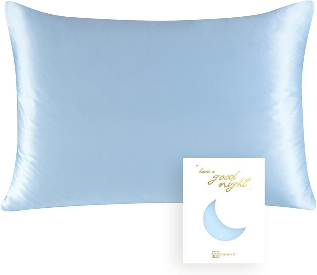 JMG Clothing Luxuriöser Kissenbezug aus 100% natürlicher Maulbeerseide, 22 Momme, doppelseitig, Weiß, B/H: 51 x 66 cm - Bild 1