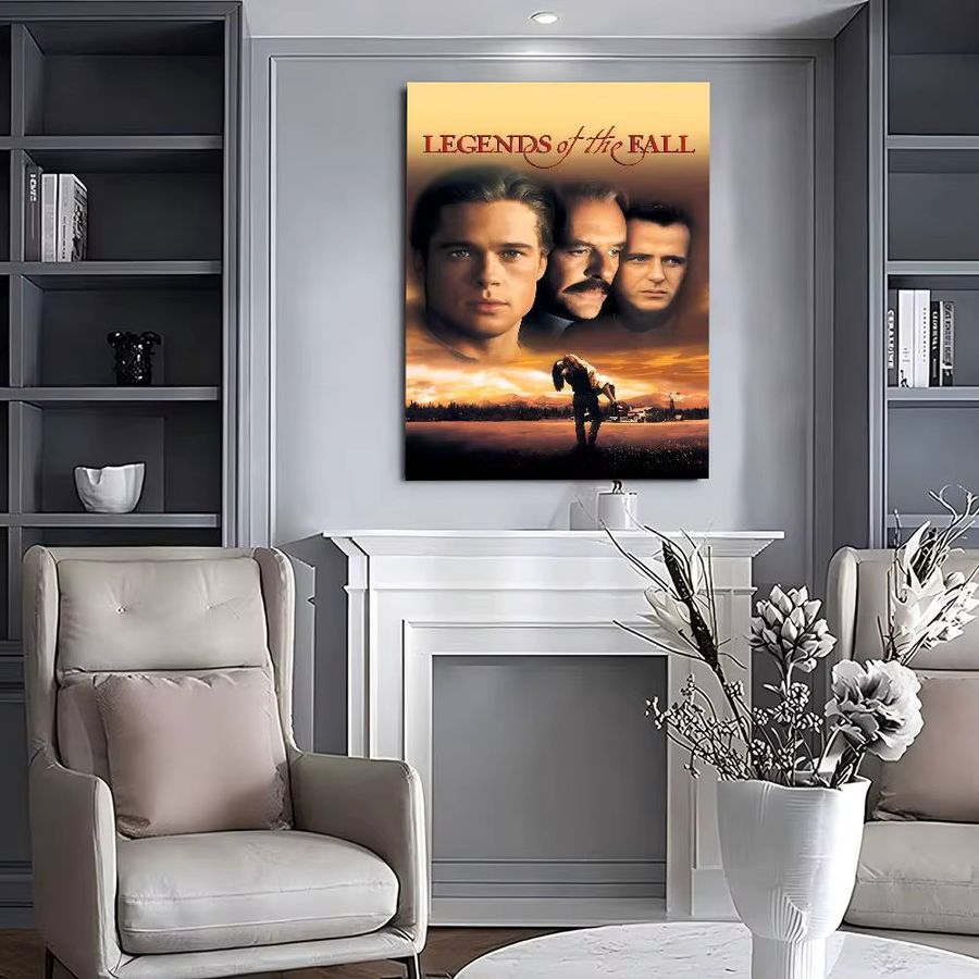 Filmlegenden des Herbstes (1994) Seiden-DIY-Klebeposter in Weiß für nordische Heimdekoration - Bild 6