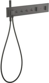 Hansgrohe ShowerComposition UP-THM Fertigset Duscharmatur mit 4 Anschlüssen in Brushed Black Chrome - Bild 1