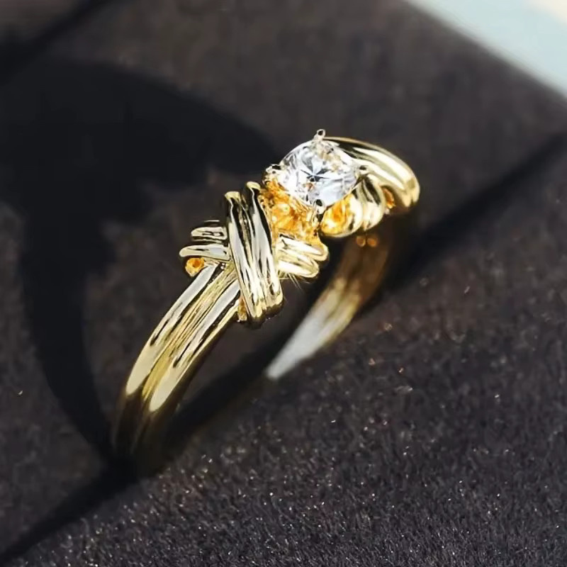 Huitan Ring, Zirkonia, Gold, Damen - Bild 2