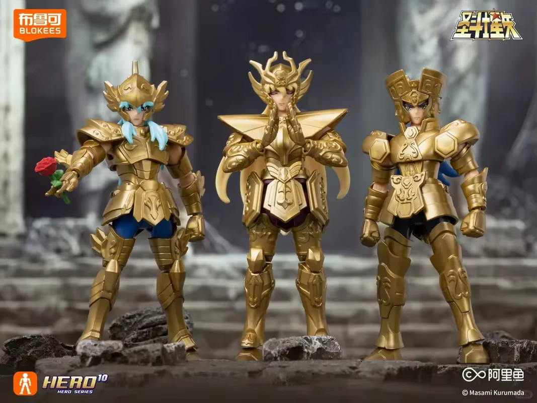Blokees Saint Seiya Galaxy Version 4, Goldene Sternzeichen Zwillinge, Blindbox Bausatz, Actionfigur - Bild 3