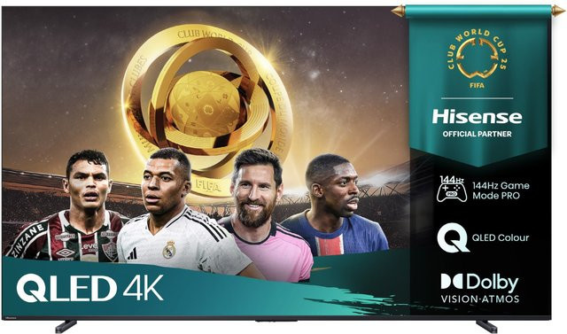 Hisense 100E7Q Pro QLED Smart-TV, 4K Ultra HD, 253 cm (100 Zoll), 120 Hz, Schwarz - Bild 1